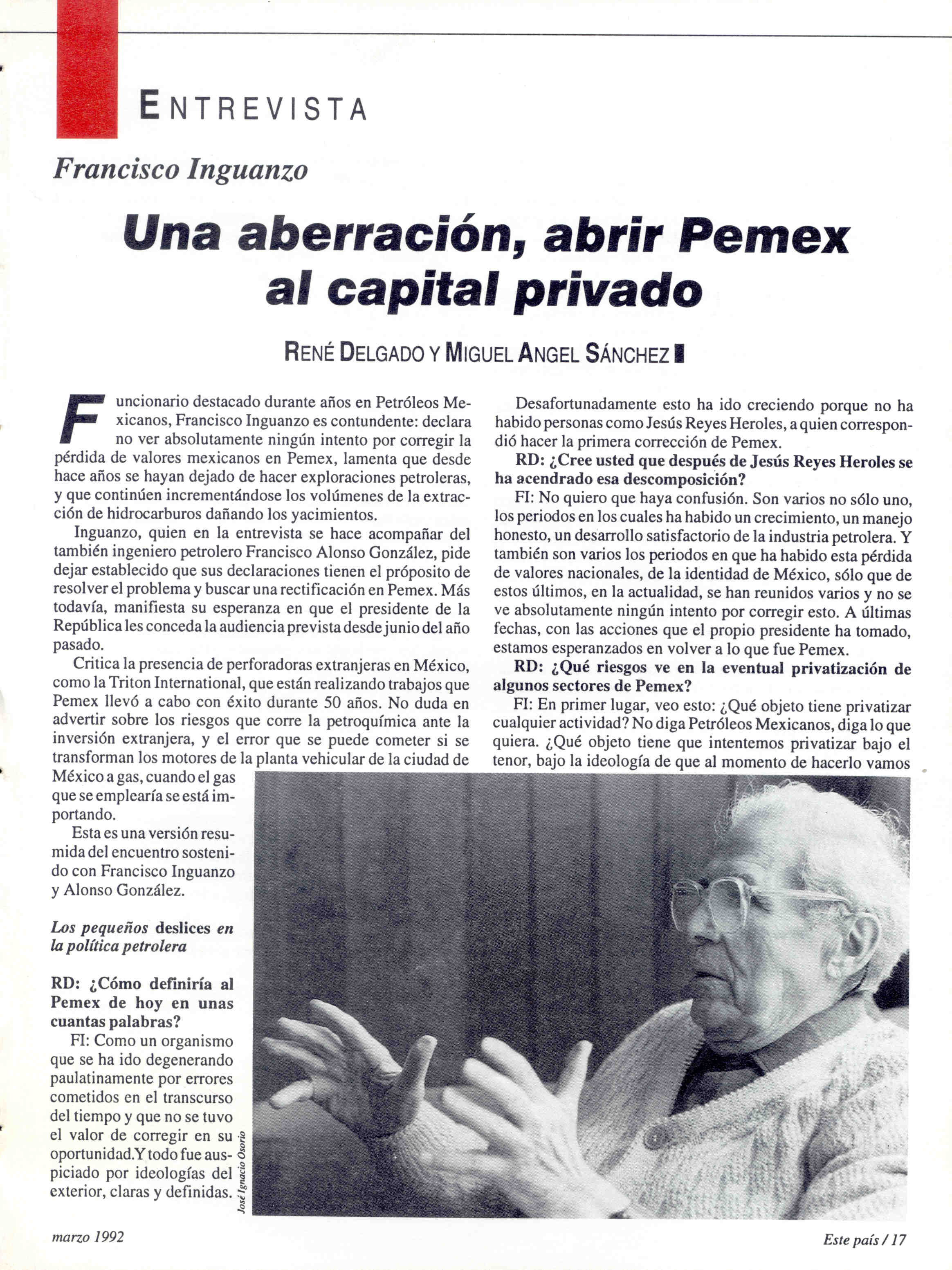 Una aberración, abrir Pemex al capital privado