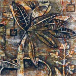 Mizraim Cárdenas, Fragmento ii, grabado al buril y aguafuerte, 10 x 10, 2012.