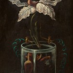 Manuel González Serrano, La flor de la alquimia, óleo sobre triplay, ca. 1947-1948.