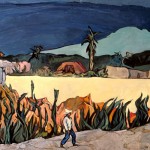 La barda amarilla, óleo sobre tela, 1983, Pablo O´Higgings.
