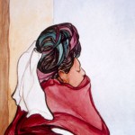 Mujer de Cuetzalan, acuarela sobre papel, 1983, Pablo O´Higgings.